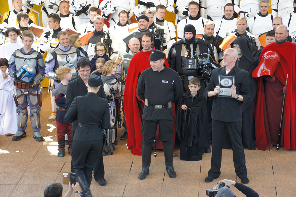 Tim Dry being honored