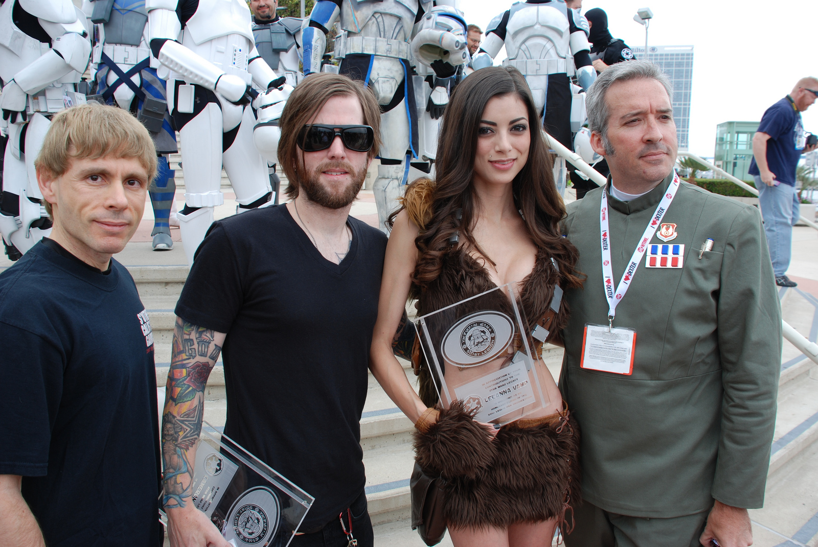 LeeAnna and Cameron Vamp being honored